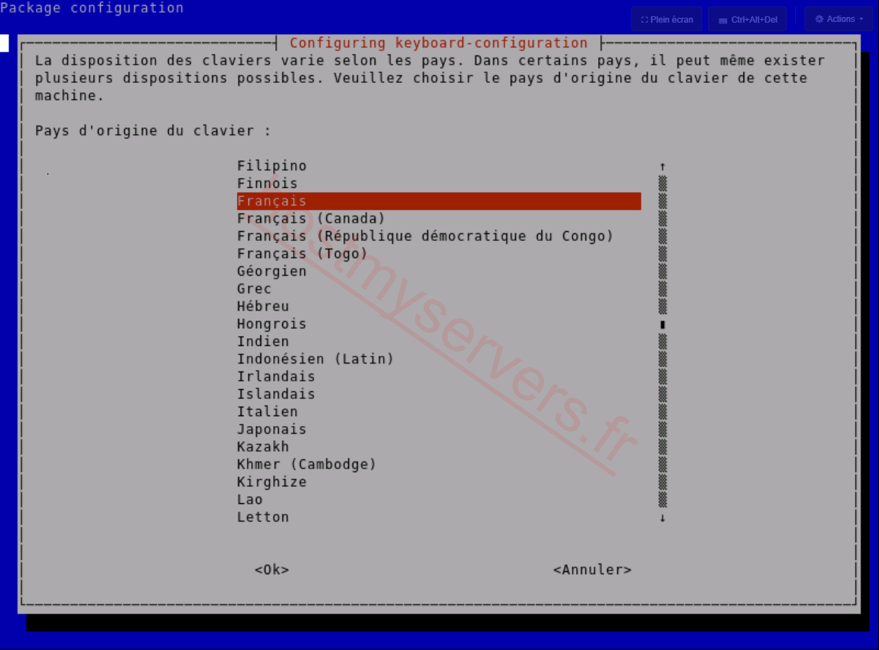 Pays d'origine du clavier
