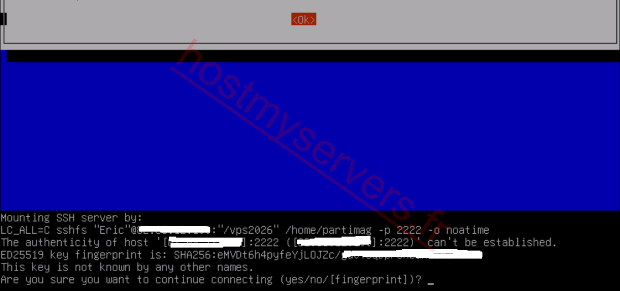 SSH key fingerprint confirmation