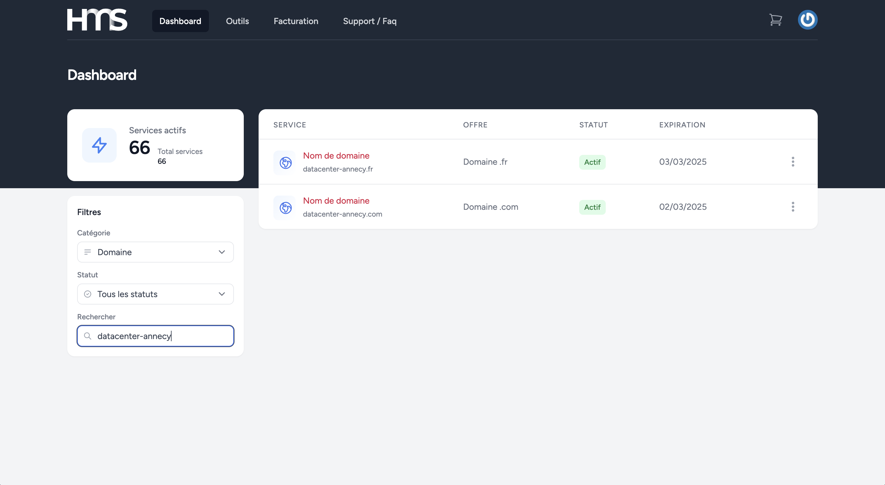 Elenco nomi di dominio