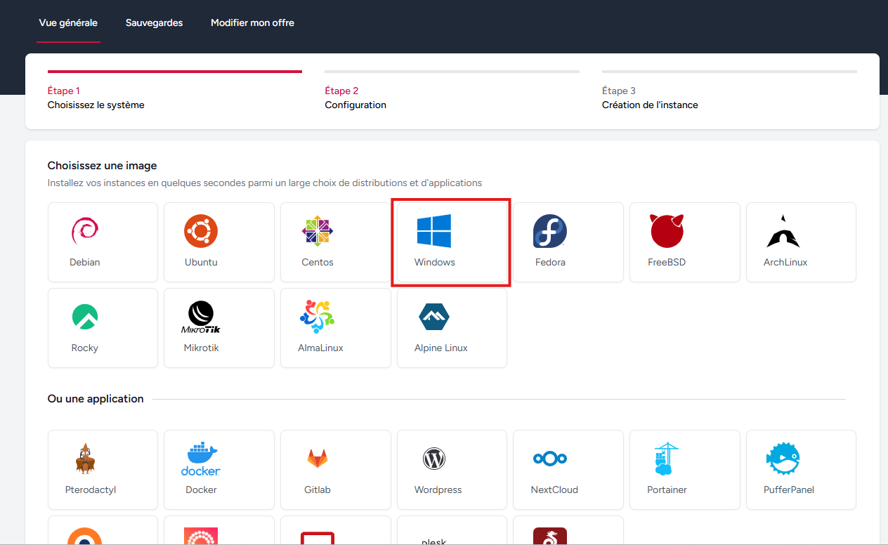 Выбор системы Windows